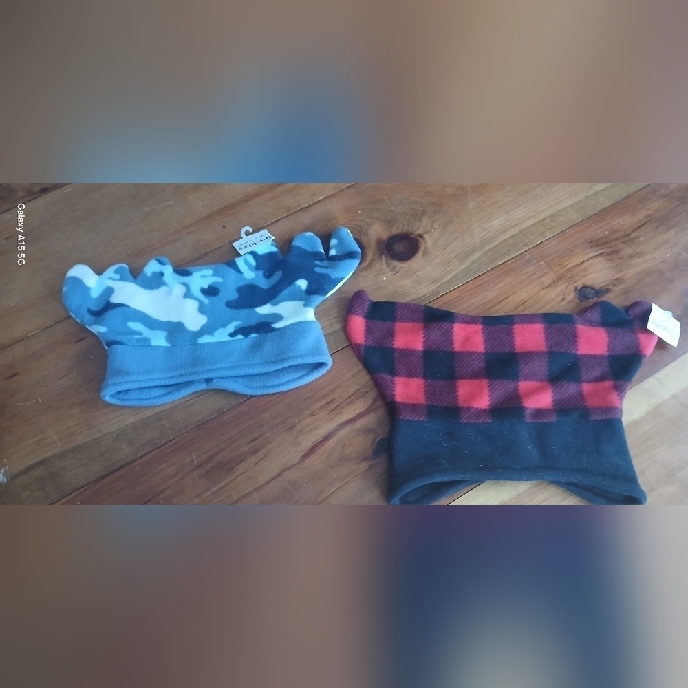 Maine Hand Made UNIQUE Winter Hats , camouflage, plaid.  NWT